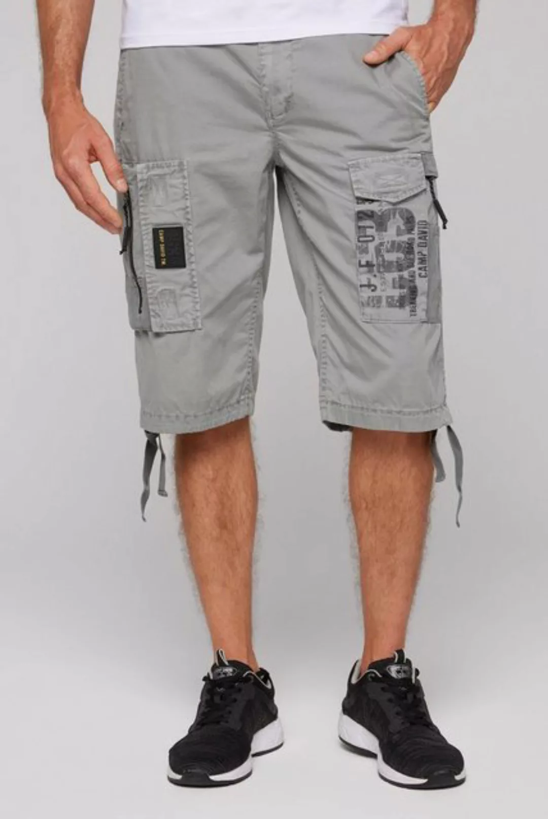 CAMP DAVID Cargoshorts mit Bindeband am Saum günstig online kaufen