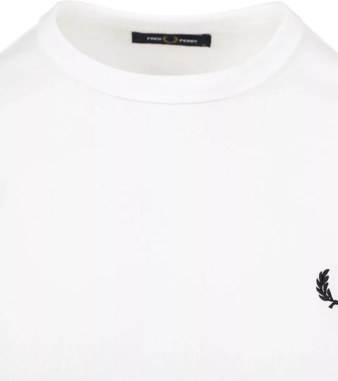 Fred Perry Ringer T-Shirt Weiß - Größe XL günstig online kaufen