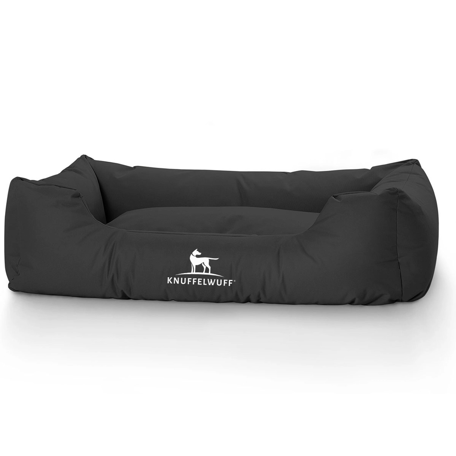 Knuffelwuff Hundebett Finlay Nylongewerbe XXL 120 x 85cm Schwarz günstig online kaufen