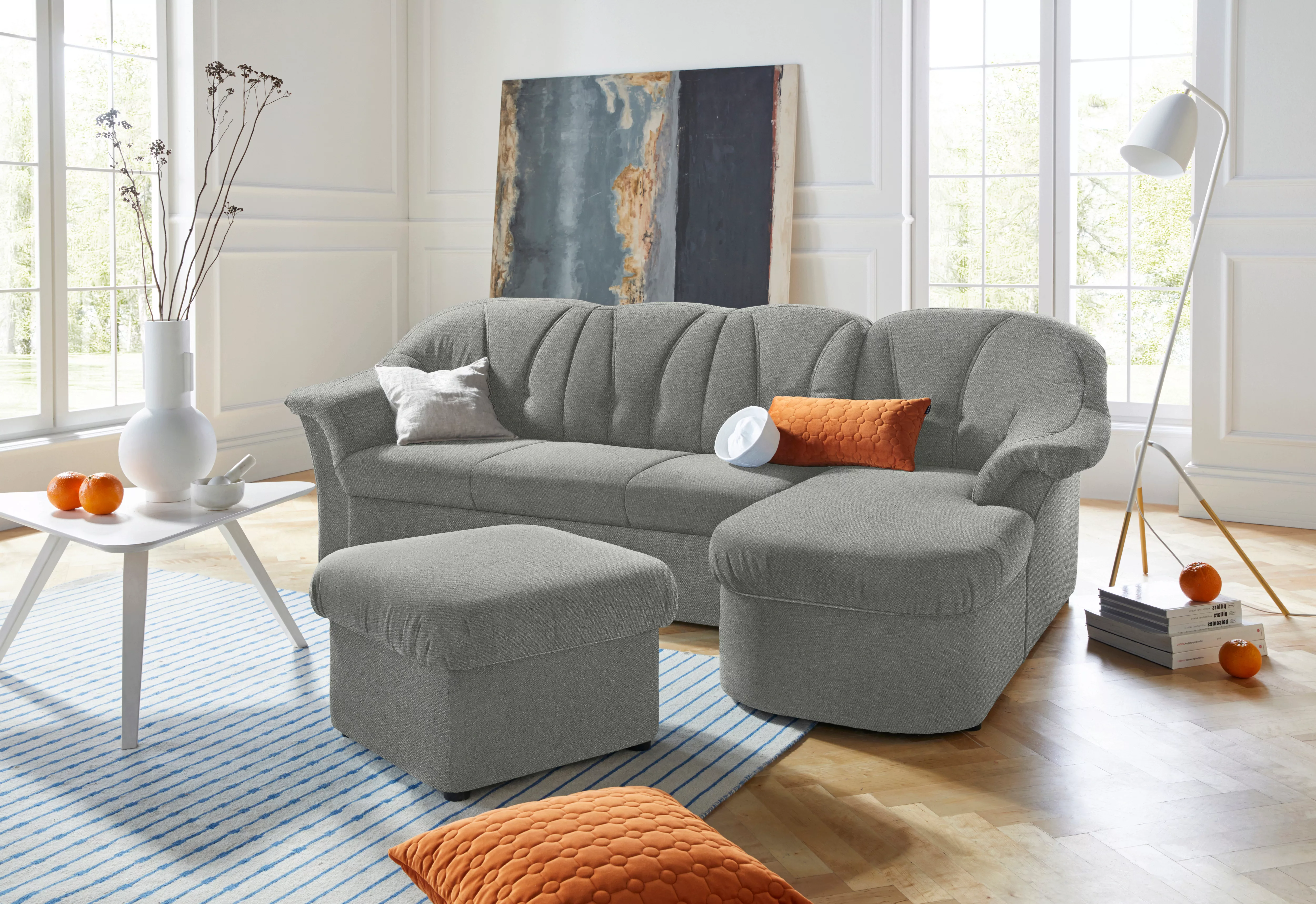 DOMO collection Ecksofa "Pegnitz L-Form", wahlweise mit Bettfunktion günstig online kaufen