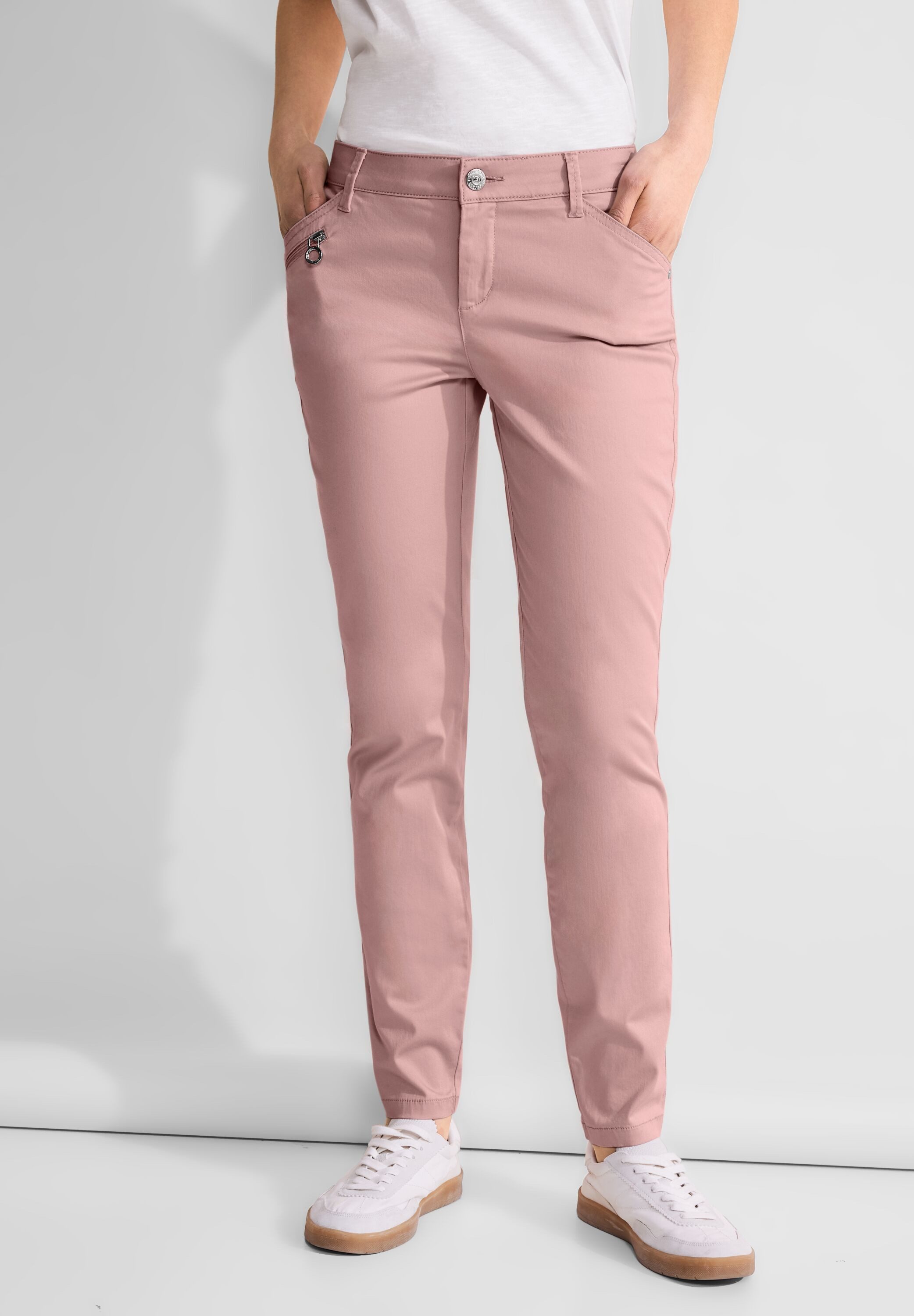 STREET ONE Röhrenhose, Middle Waist günstig online kaufen
