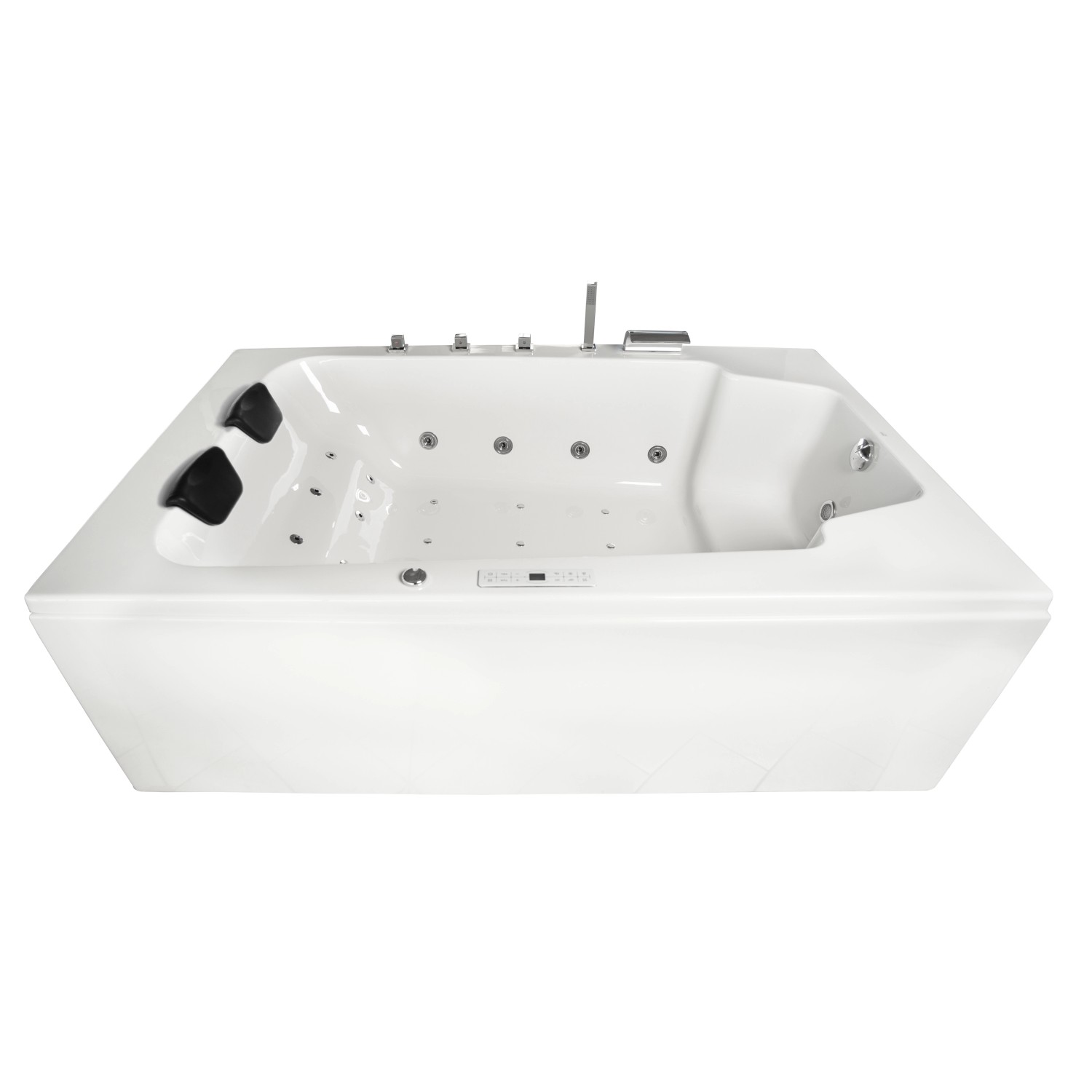 Basera® Indoor Whirlpool Badewanne XXL Milos 2 Personen Classic 190 x 120 c günstig online kaufen