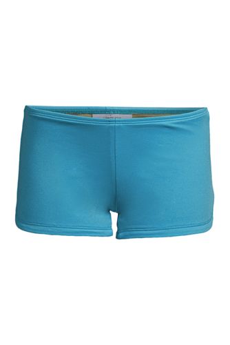 Boyfriend-Bade-Shorts, Größe: 98/104, Blau, Elasthan, by Lands' End, Türkis günstig online kaufen