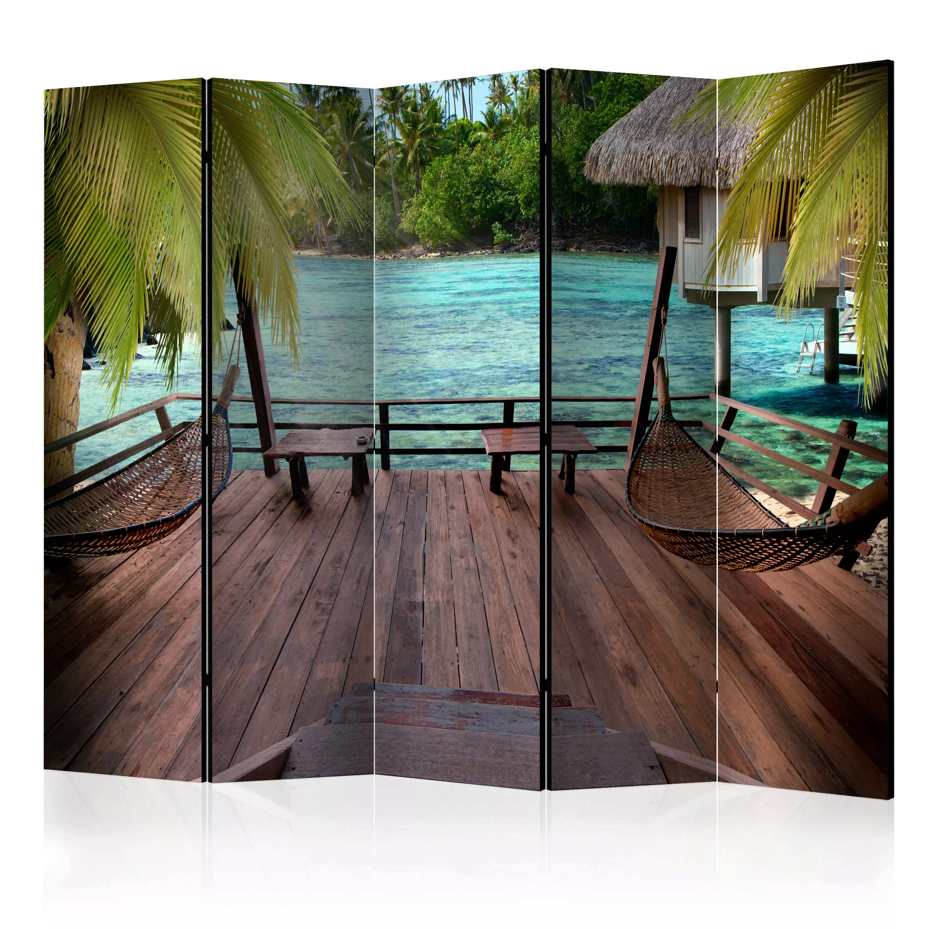 5-teiliges Paravent -  Summer Rest Ii [room Dividers] günstig online kaufen