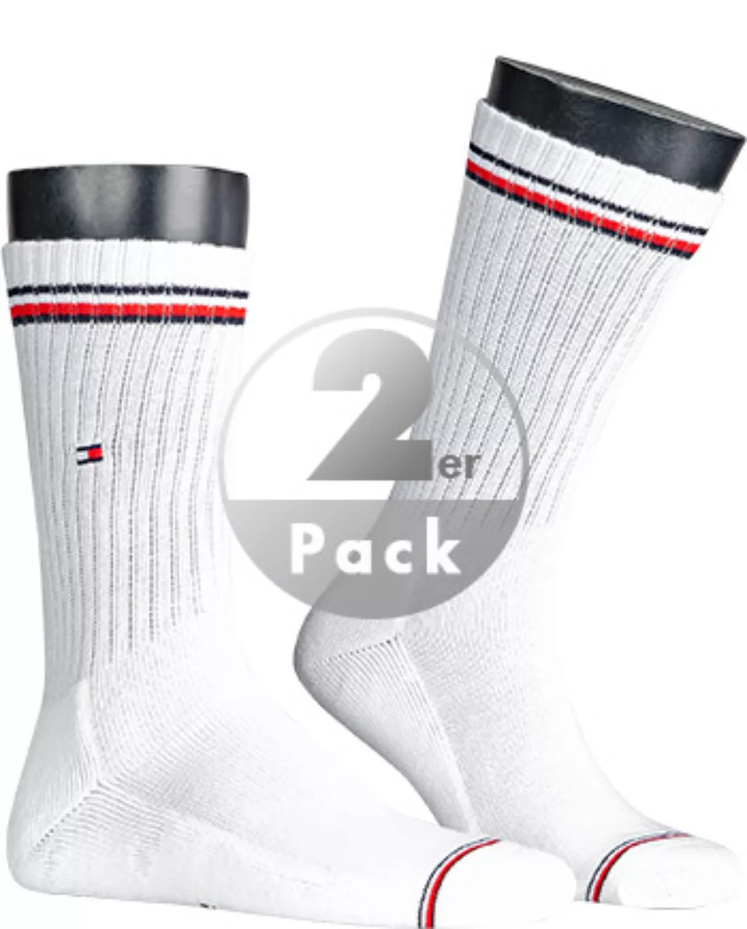 Tommy Hilfiger Iconic Crew Socken 2 Paare EU 47-49 White günstig online kaufen