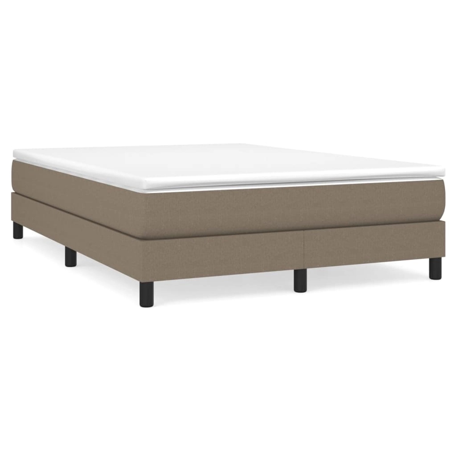 vidaXL Boxspringbett Taupe 140x190 cm Stoff1359343 günstig online kaufen