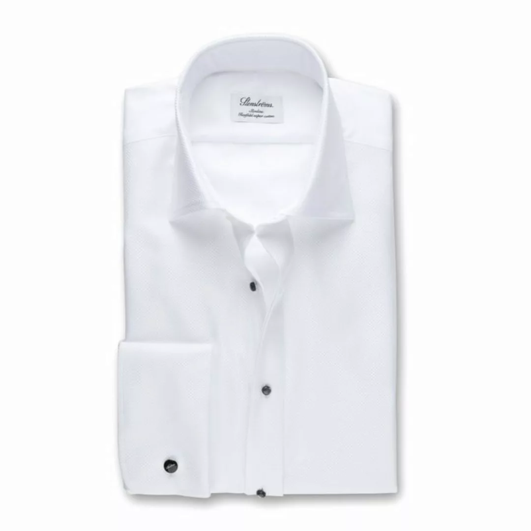 Stenströms Smokinghemd Weißes Abendhemd mit Umschlagmanschetten günstig online kaufen