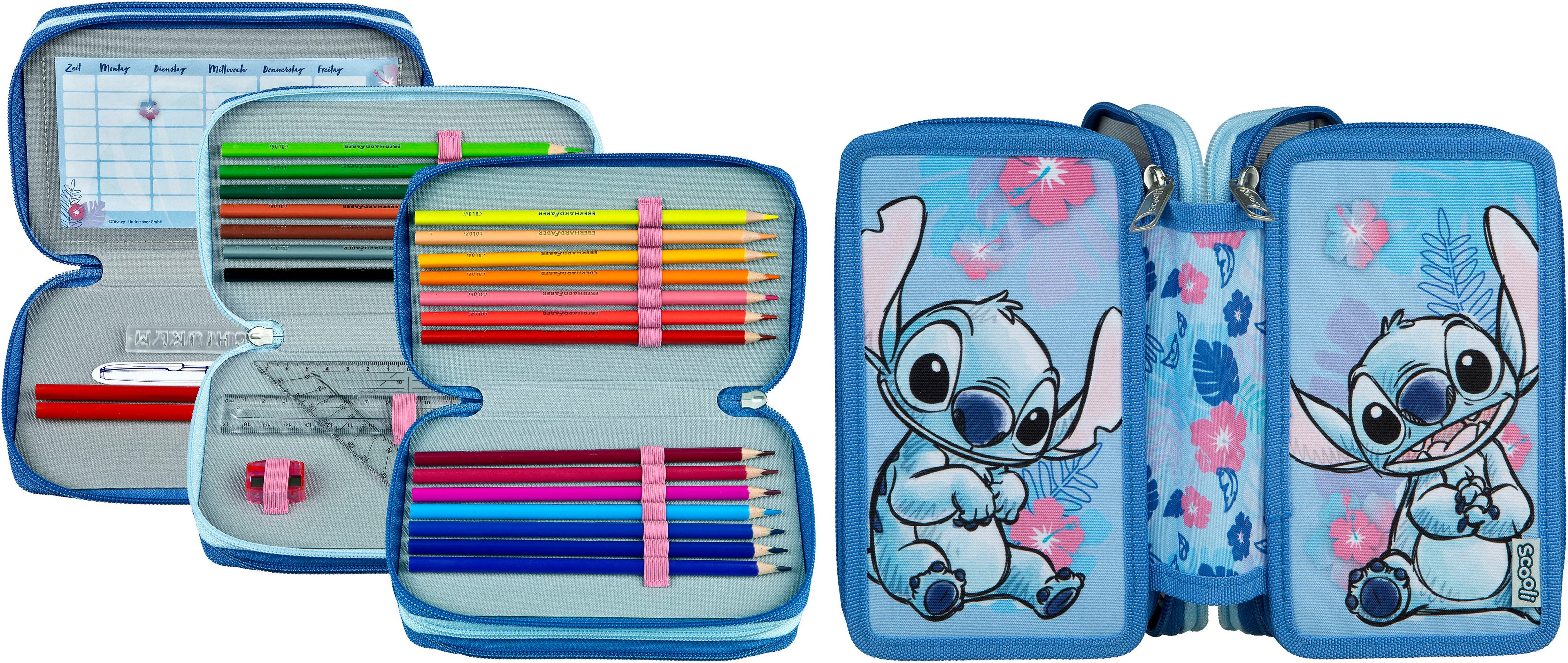 Scooli Federmäppchen Tripledecker, Lilo & Stich, günstig online kaufen