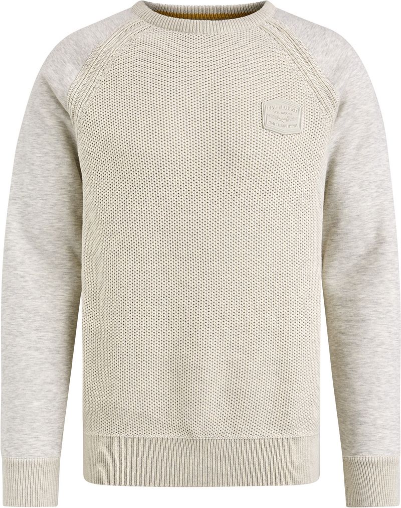 PME Legend Sweater Knit Sweat Ecru - Größe 3XL günstig online kaufen