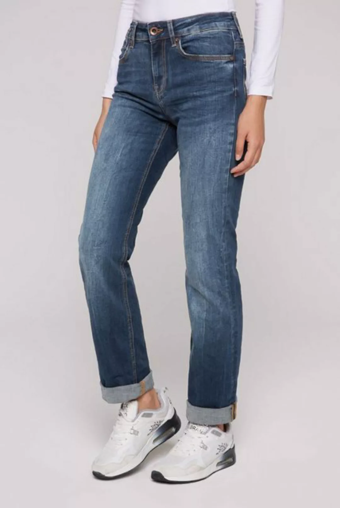 SOCCX Comfort-fit-Jeans, mit Bleaching-Effekten günstig online kaufen