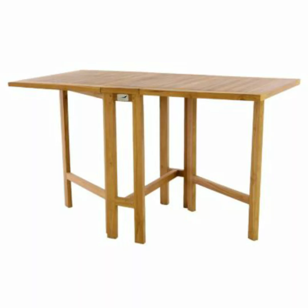 VCM Balkontisch Gartentisch Tisch Klapptisch Holz Teak behandelt 130x65cm b günstig online kaufen