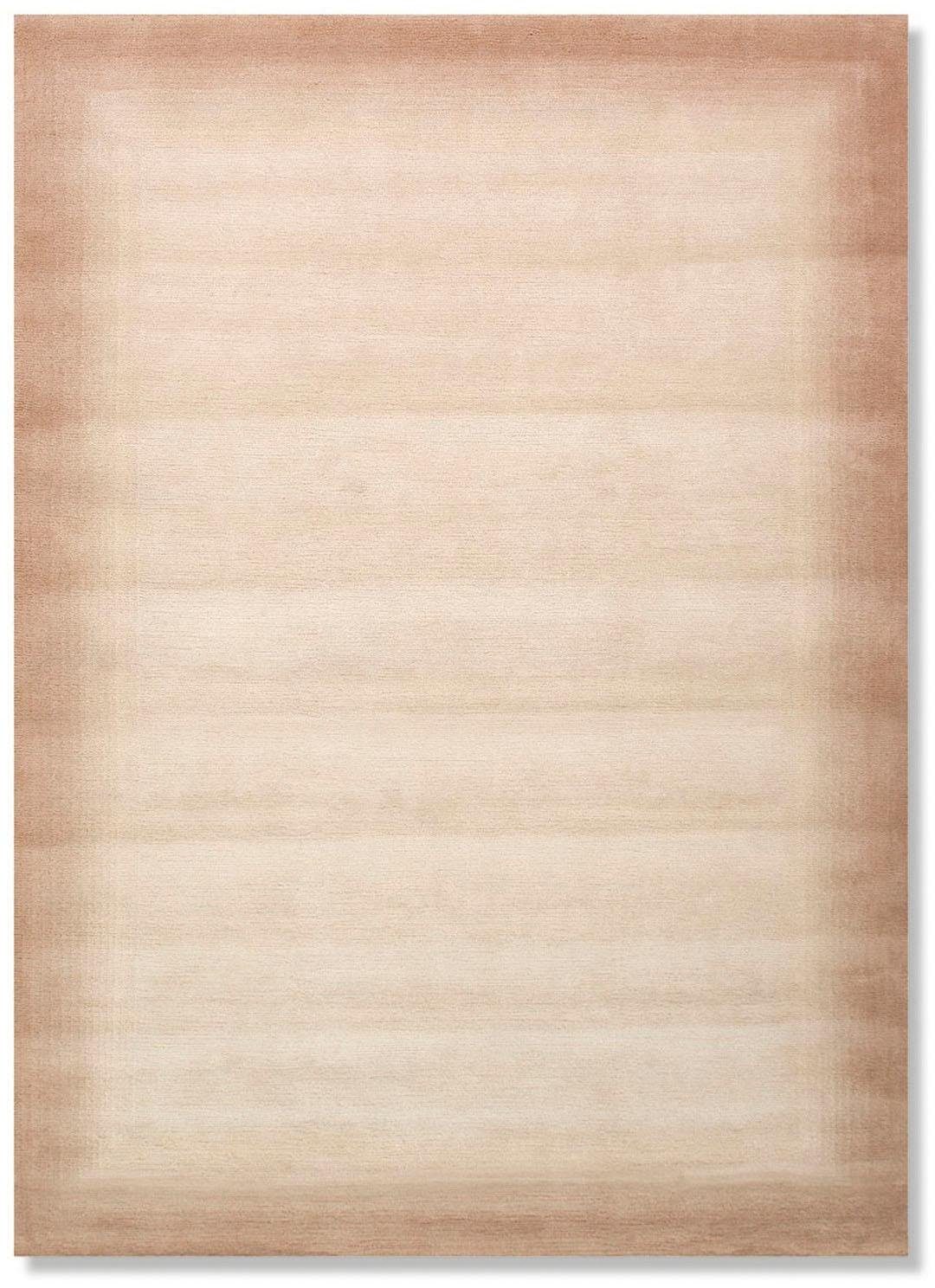 Handgeknüpfter Naturteppich  Vinciano Tami ¦ beige ¦ Wolle ¦ Maße (cm): B: günstig online kaufen
