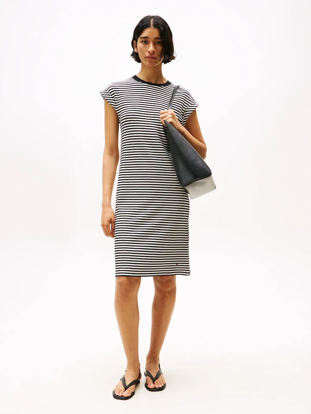 Tommy Hilfiger Shirtkleid "RIB SHORT REG TEE DRS" günstig online kaufen