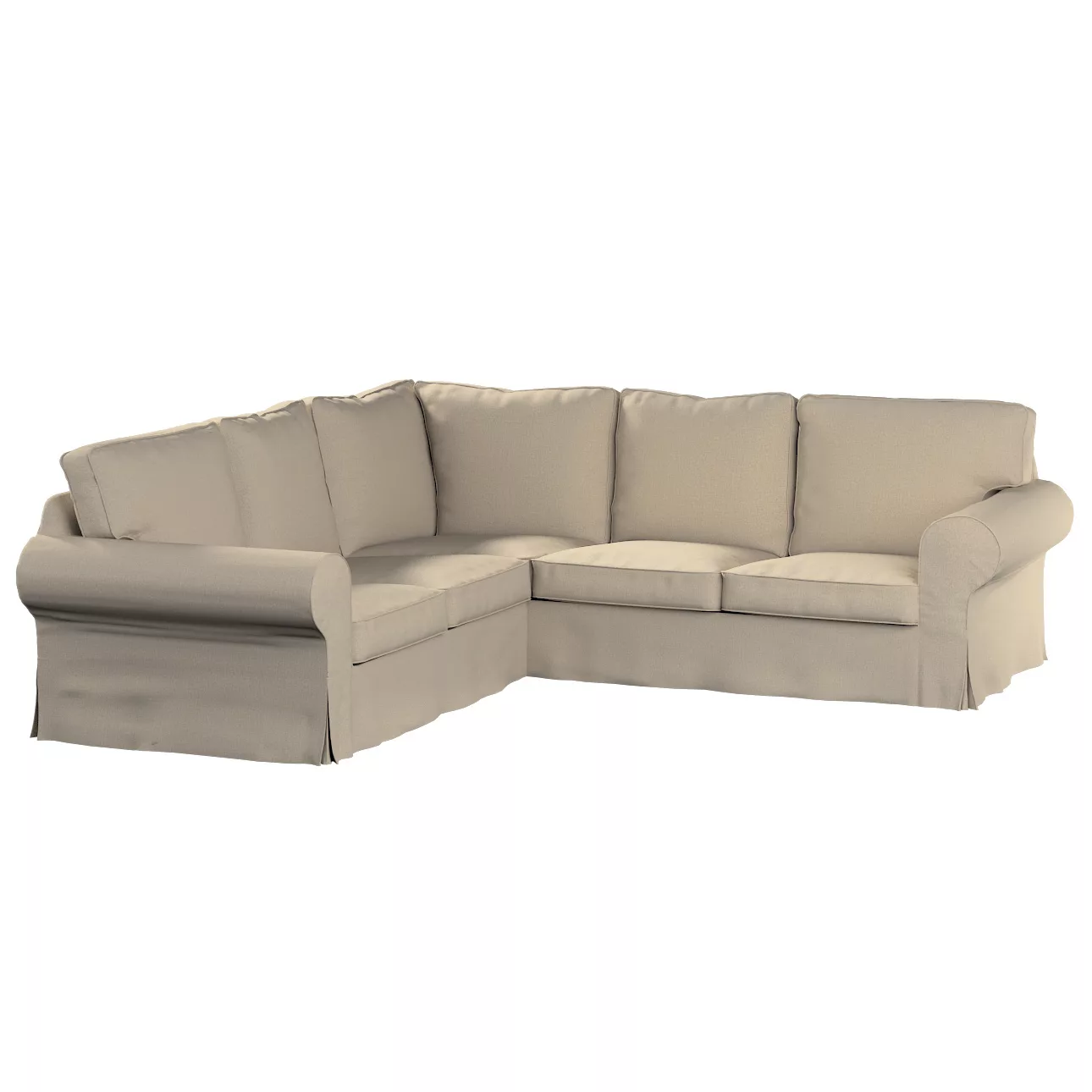 Bezug für Ektorp Ecksofa, beige, Sofahusse für Ektorp Ecksofa, Edinburgh (1 günstig online kaufen