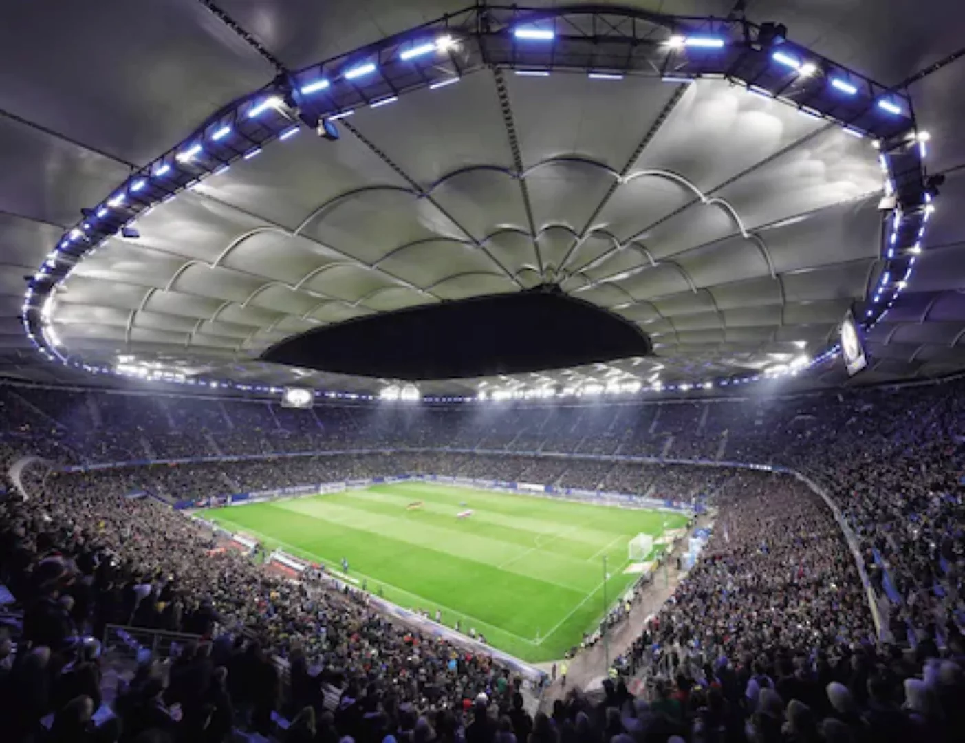 Wall-Art Vliestapete »Hamburger SV im Stadion bei Nacht« günstig online kaufen