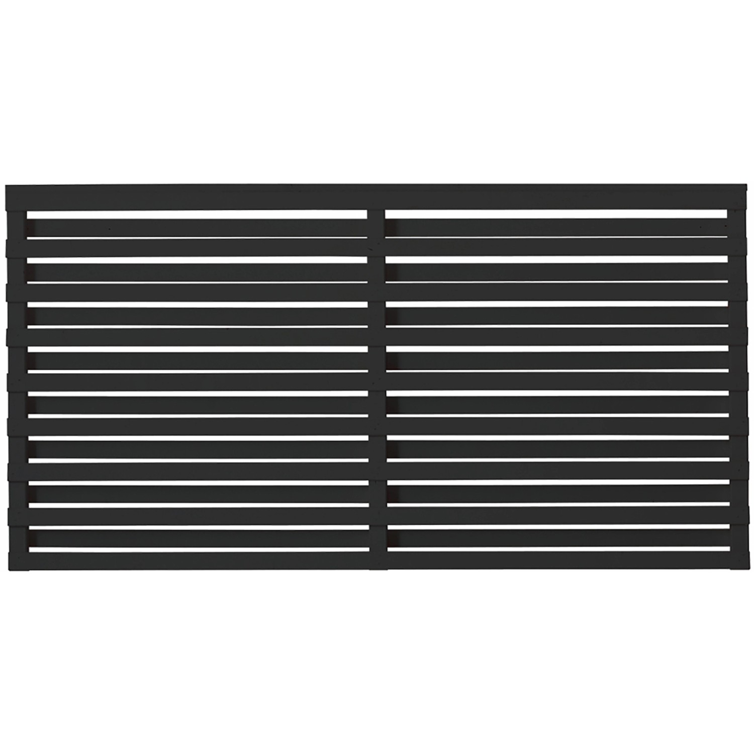 Plus Holz Sichtschutzzaun Osaka Nadelholz Schwarz 180 cm x 93 cm günstig online kaufen