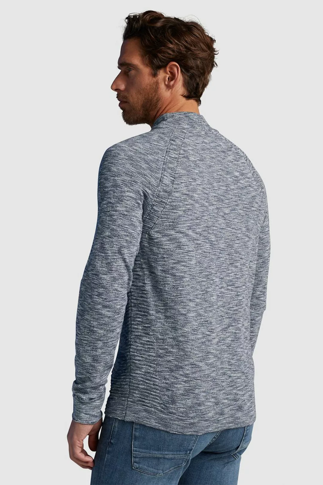 Cast Iron Pullover Turtleneck Blau - Größe XL günstig online kaufen