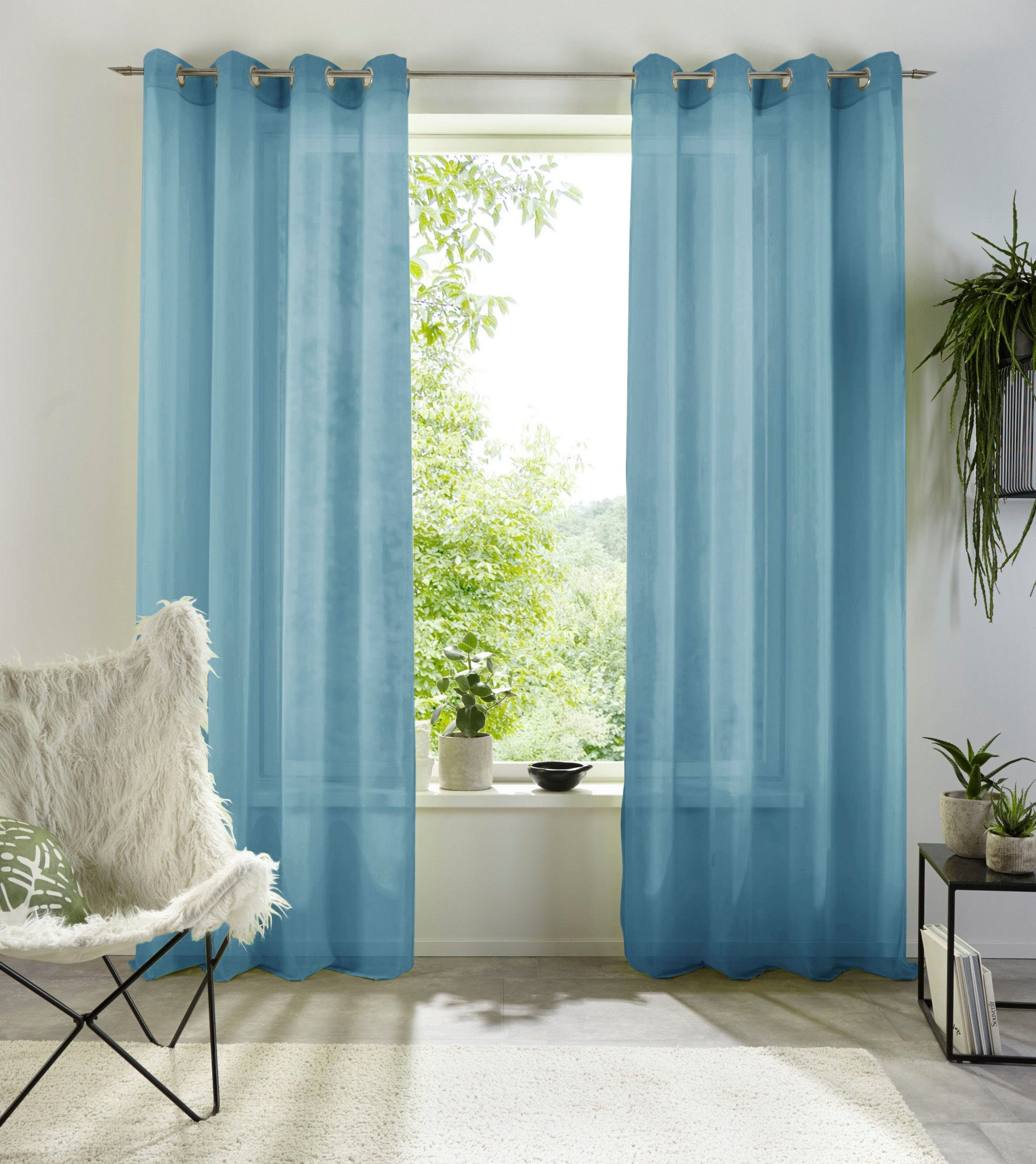 my home Gardine XANA mit Ösen, günstig online kaufen