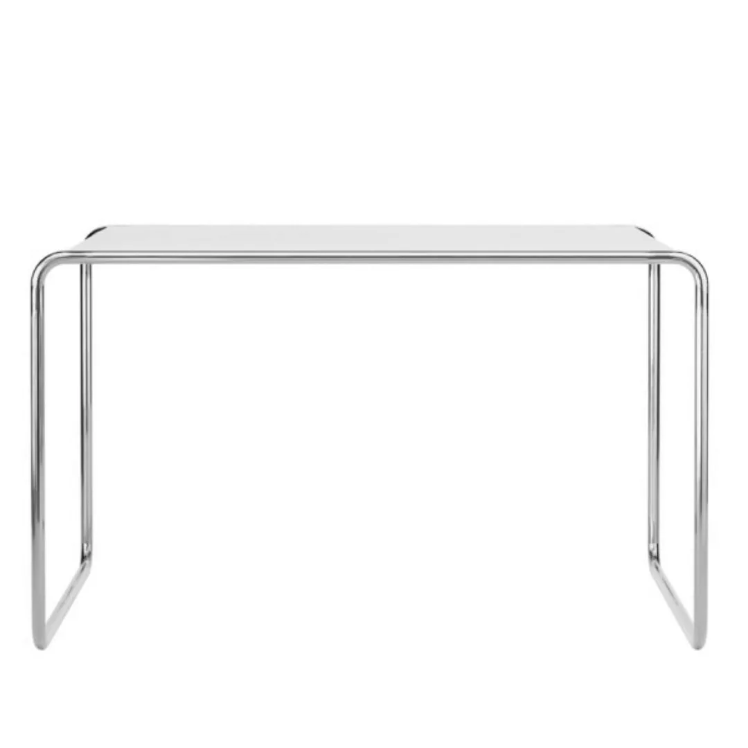 THONET Stahlrohr Schreibtisch S 285/0 | Buche weiß lasiert | Gestell verchr günstig online kaufen