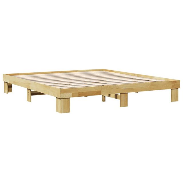 vidaXL Bett Massivholzbett ohne Matratze 200x200 cm Eichenholz günstig online kaufen