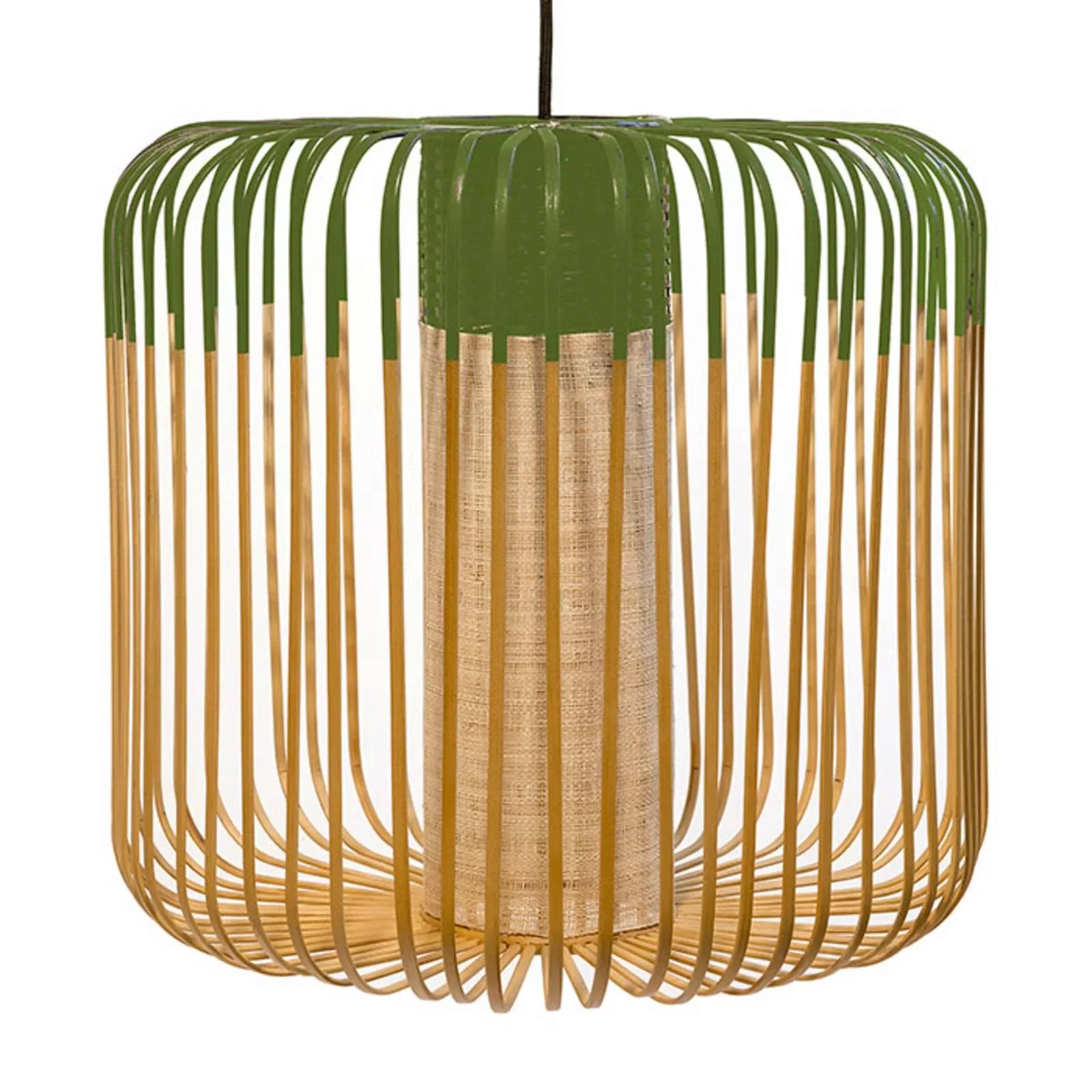 Forestier Bamboo Light M Pendellampe 45 cm grün günstig online kaufen