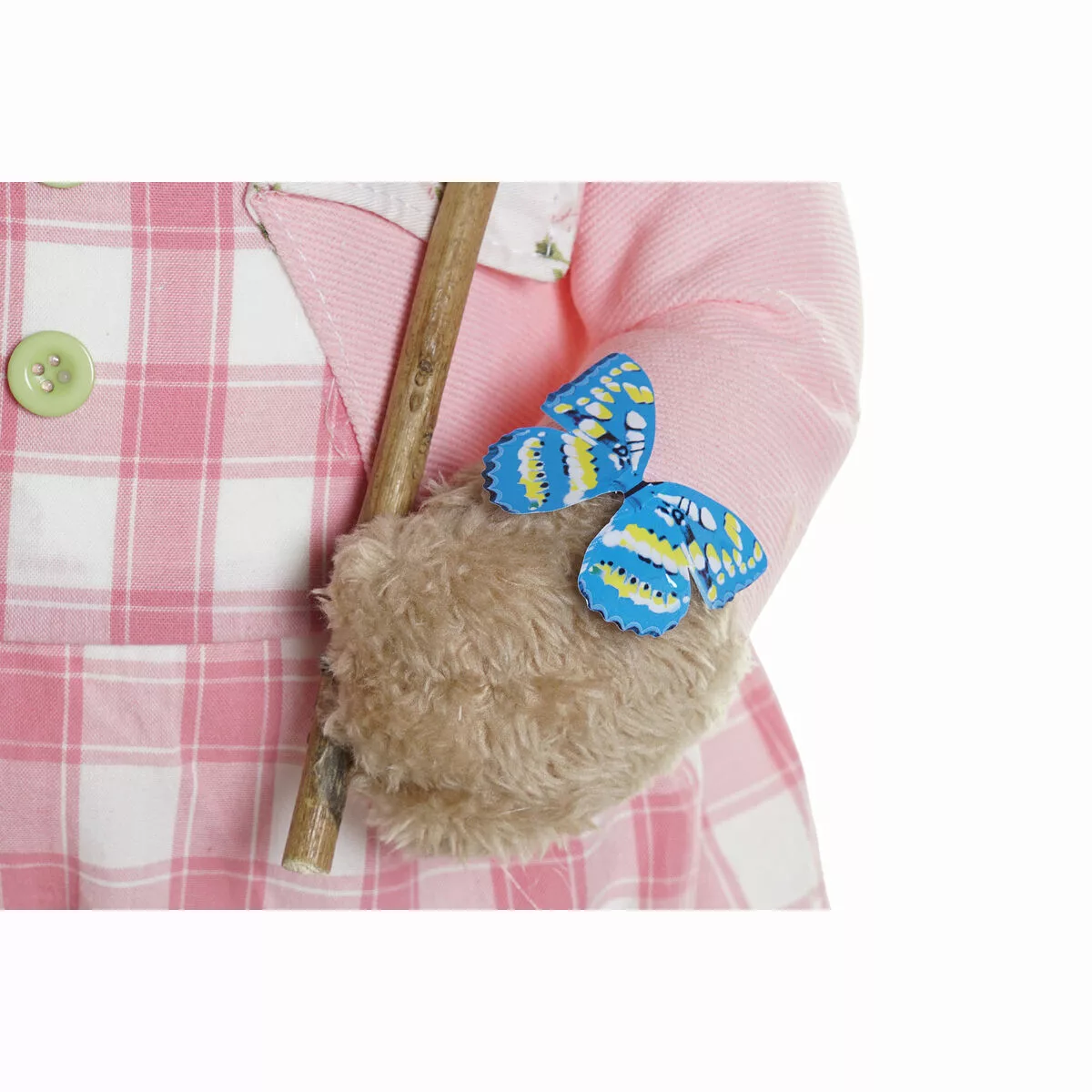 Deko-figur Dkd Home Decor Rosa Braun Polyester Hase Grün Faser Shabby Chic günstig online kaufen