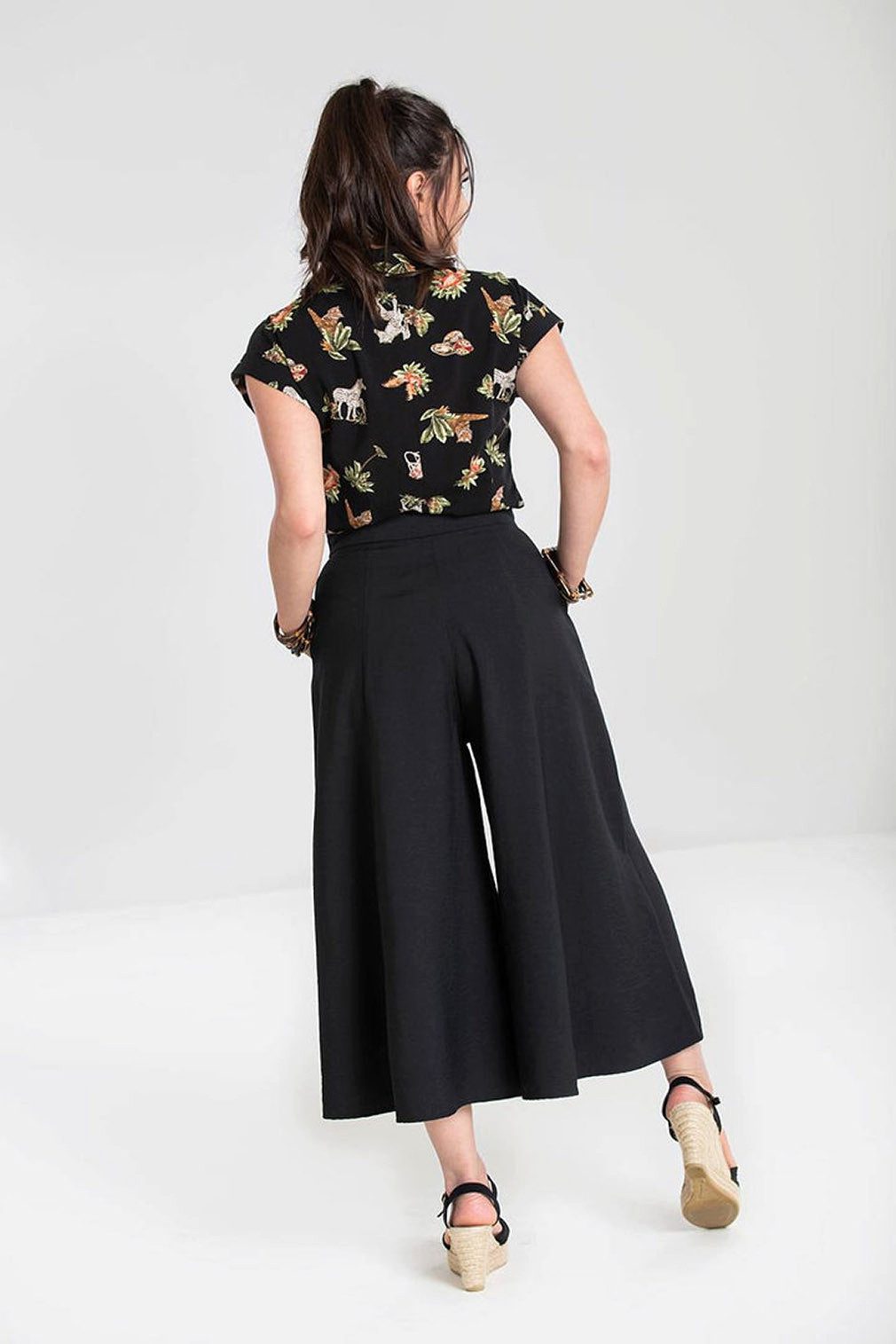 Hell Bunny Schlaghose Murphy Culottes Hosenrock günstig online kaufen