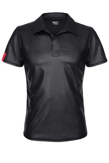 Regnes Fetish Planet Poloshirt Wetlook-Shirt Rmano Poloshirt Slim-Fit Herre günstig online kaufen