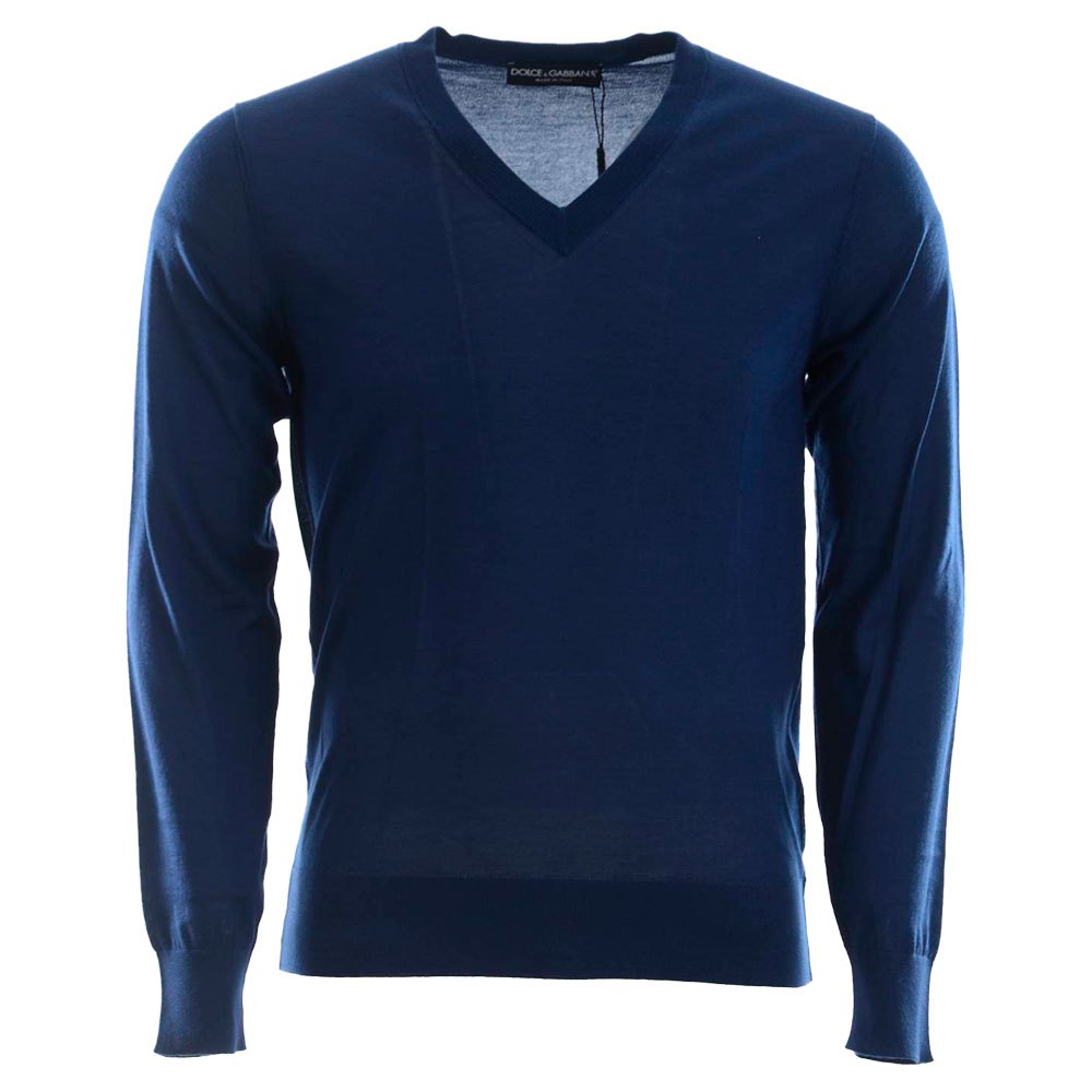 Dolce & Gabbana 738250 V-ausschnitt Sweater 56 Navy Blue günstig online kaufen