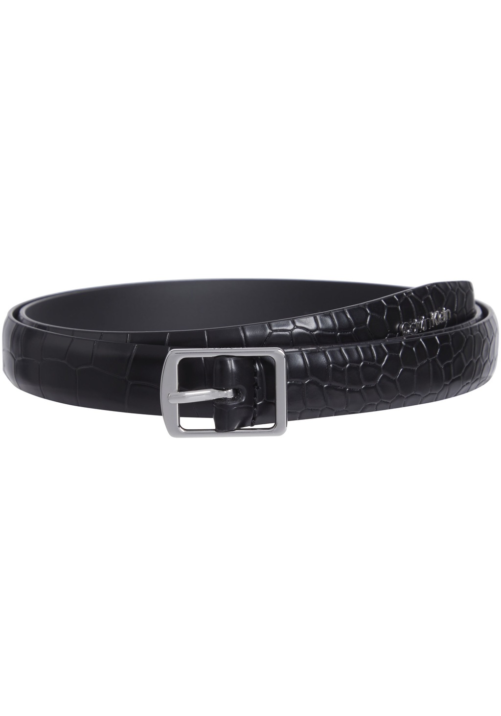 Calvin Klein Ledergürtel "SLIM SQR BUCKLE BELT 2.0 CROCO", mit Logoschriftz günstig online kaufen