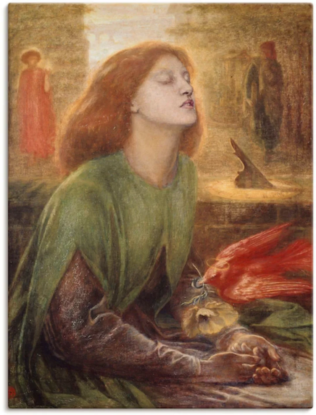 Artland Leinwandbild »Die betende Beatrice. 1863.«, Frau, (1 St.), auf Keil günstig online kaufen