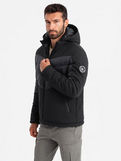 OMBRE Steppjacke Herren-Steppjacke mit hohem Kragen günstig online kaufen