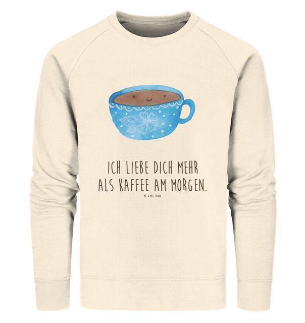 Mr. & Mrs. Panda Longpullover Größe L Kaffee Tasse - Natural Raw - Geschenk günstig online kaufen