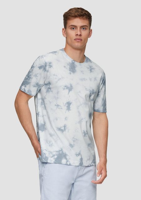 QS Kurzarmshirt Batikshirt aus Baumwoll-Jersey Garment Dye günstig online kaufen