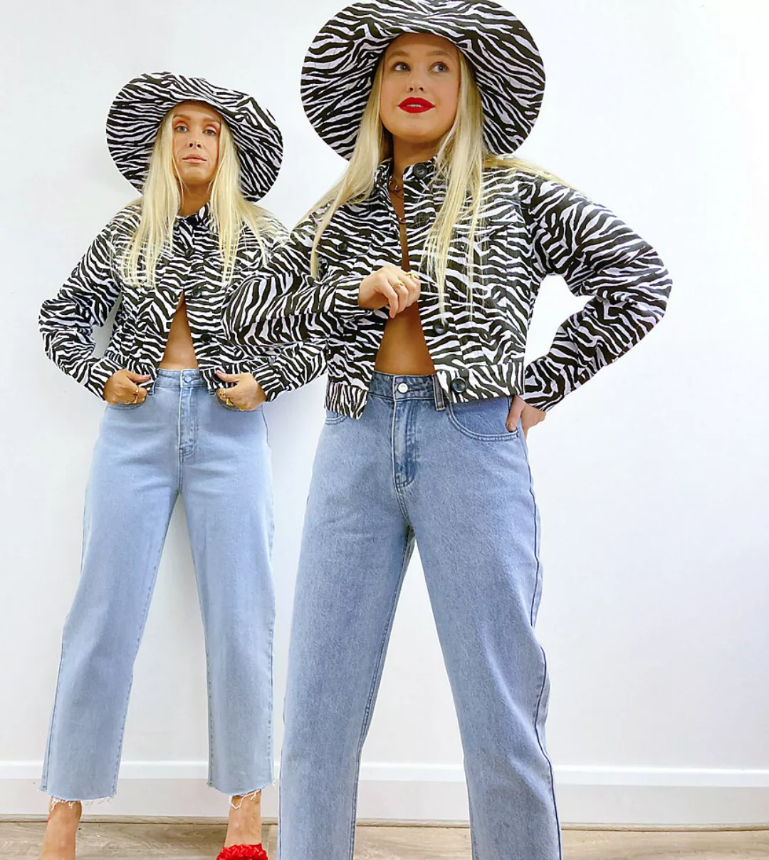 Labelrail X Olivia & Alice – Jeans mit geradem Schnitt in heller Denim-Wasc günstig online kaufen
