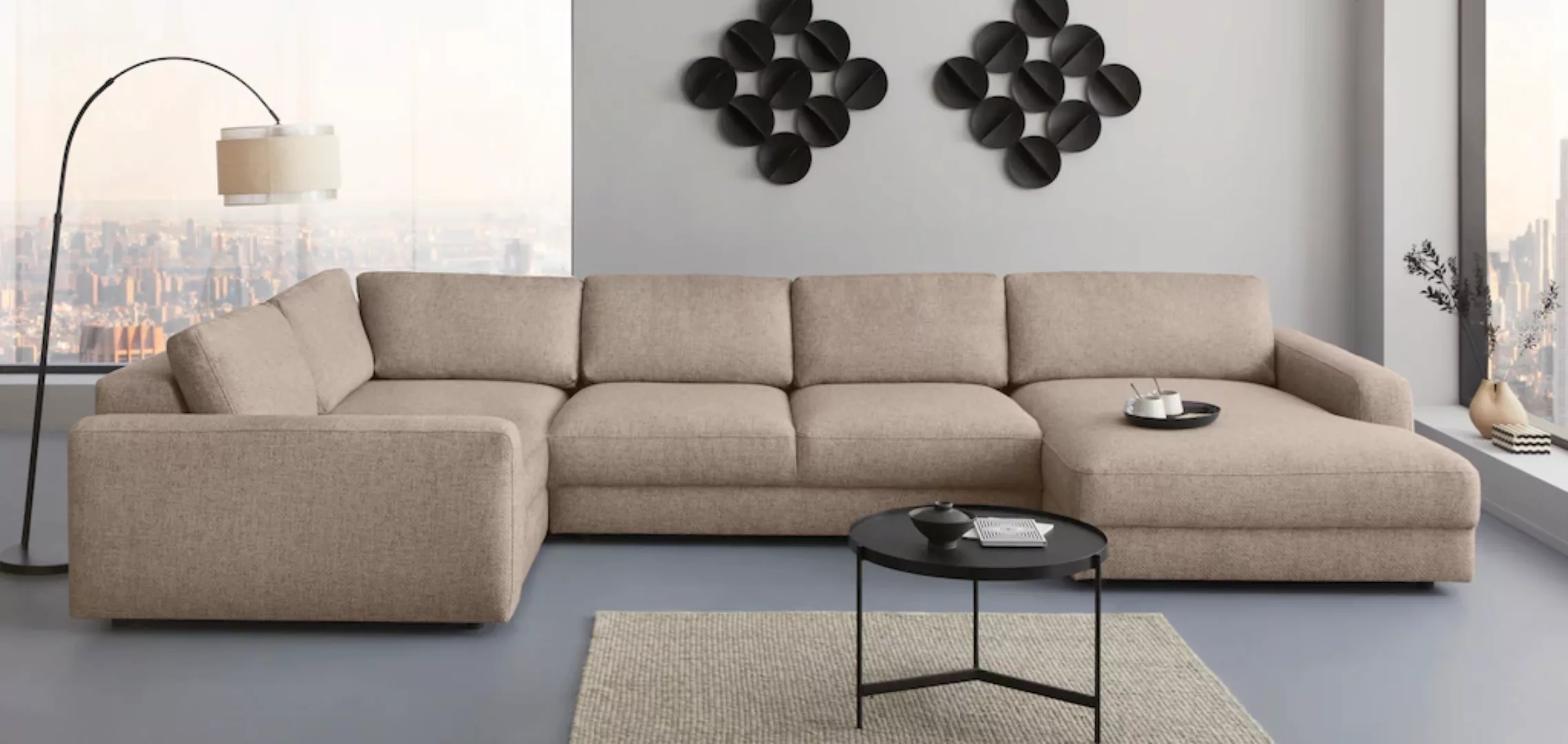Places of Style Wohnlandschaft "Bloomfield, Mega Polsterprogramm, Breite 40 günstig online kaufen