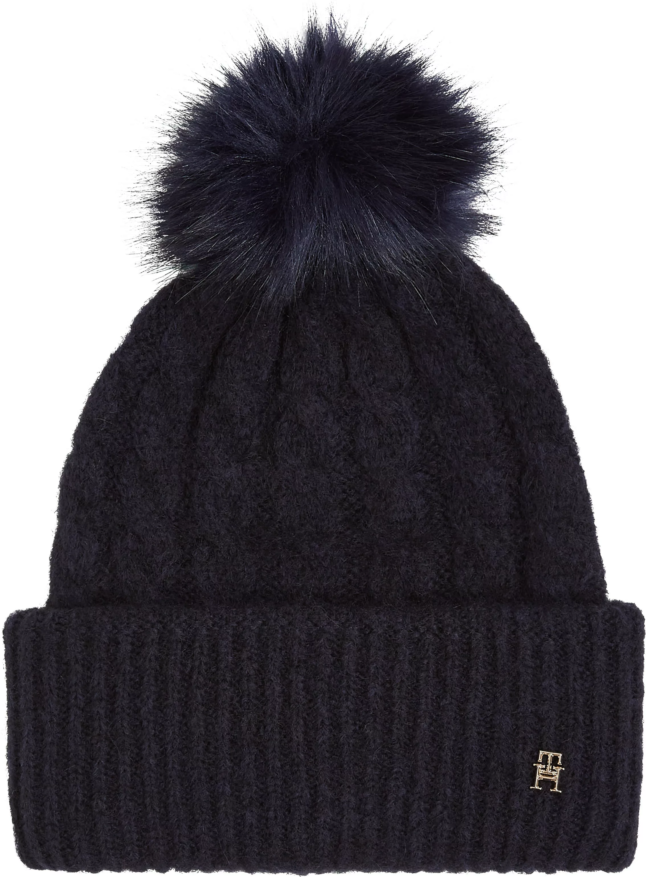 Tommy Hilfiger Beanie "TH TIMELESS BEANIE CABLE", mit Bommel günstig online kaufen