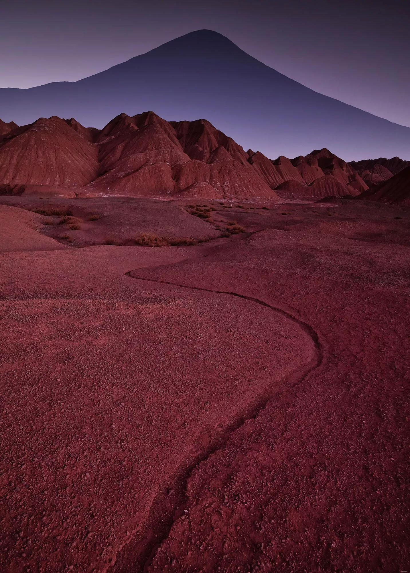 KOMAR Vlies Fototapete - Red Mountain Desert - Größe 200 x 280 cm mehrfarbi günstig online kaufen