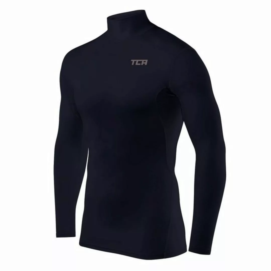 TCA Langarmshirt TCA Herren Kompressionsshirt Langarm Dunkelblau (1-tlg) günstig online kaufen