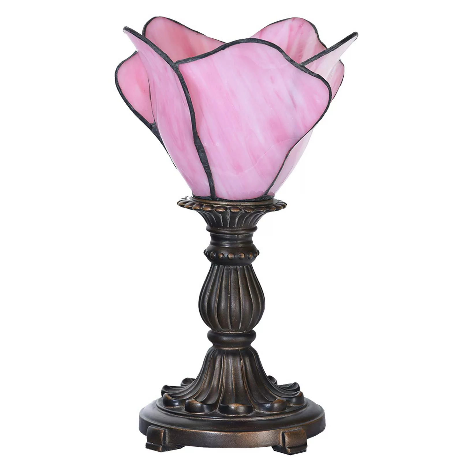 Tischlampe 5LL-6099 in Rosa, Tiffany-Stil günstig online kaufen