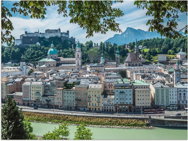 Artland Alu-Dibond-Druck "Salzburg Blick auf die Altstadt", Österreich, (1 günstig online kaufen