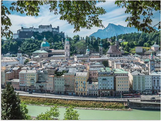 Artland Alu-Dibond-Druck "Salzburg Blick auf die Altstadt", Österreich, (1 günstig online kaufen