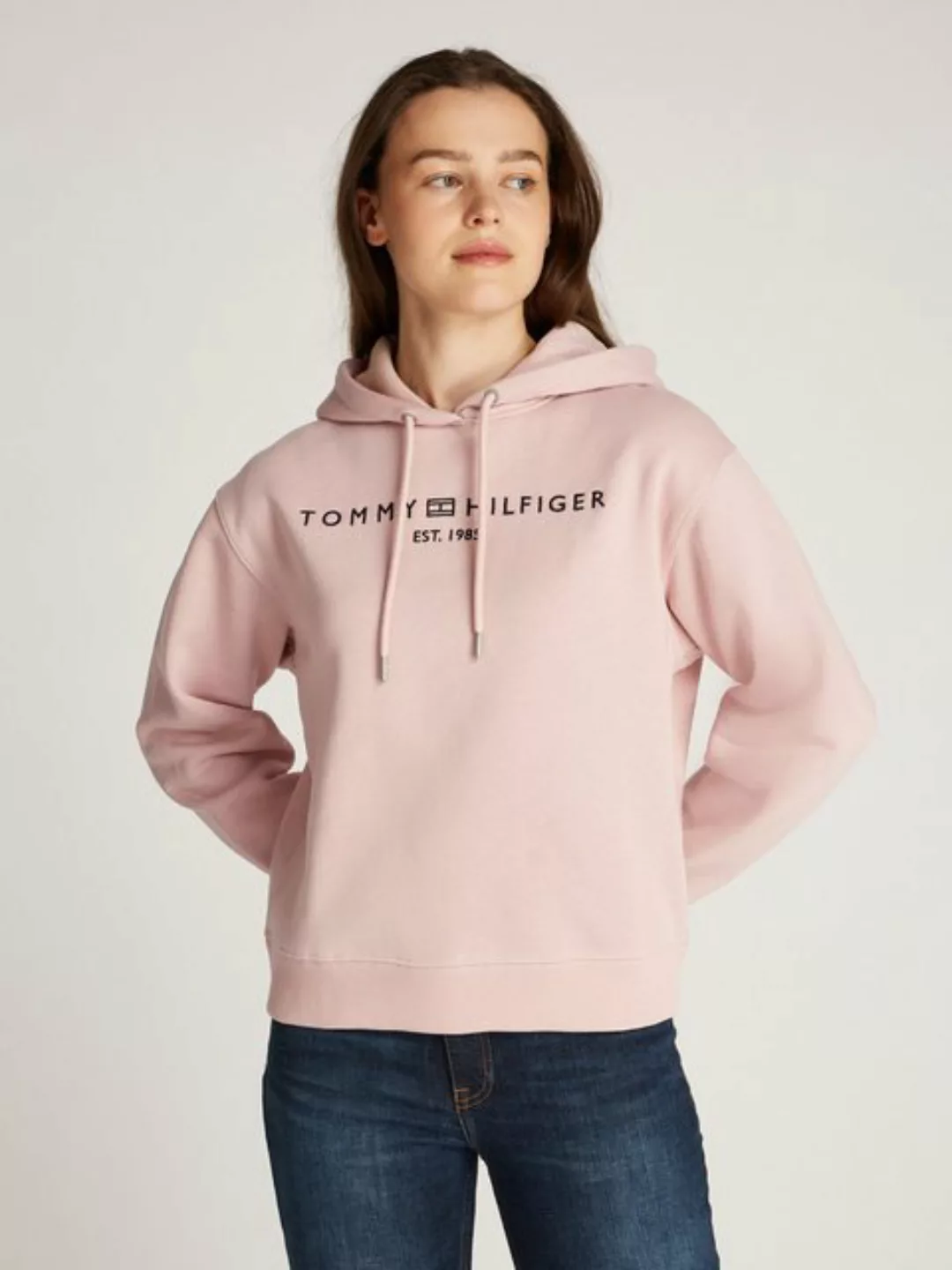 Tommy Hilfiger Kapuzensweatshirt MDRN REG CORP LOGO HOODIE mit gesticktem L günstig online kaufen