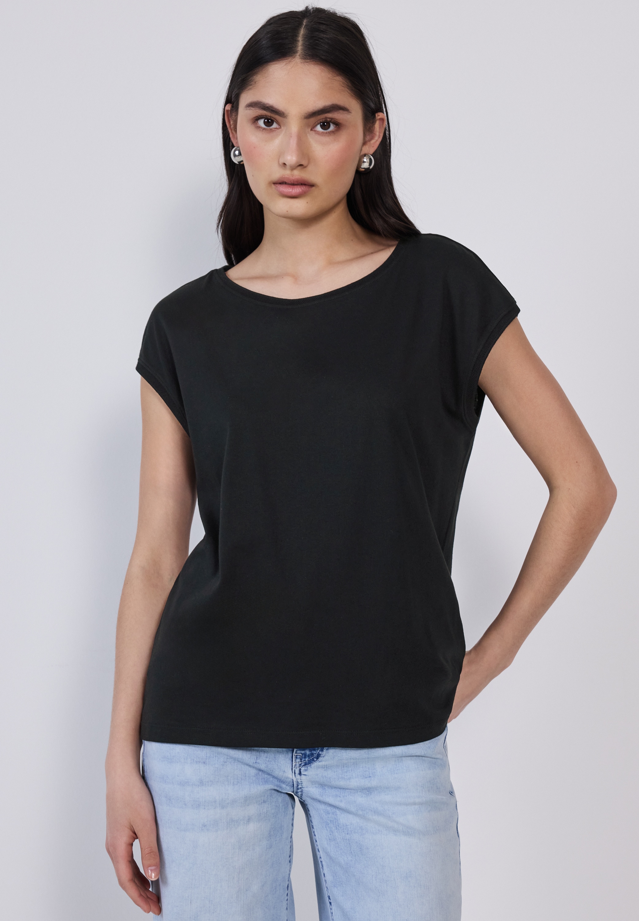 STREET ONE STUDIO T-Shirt, mit U-Boot-Ausschnitt günstig online kaufen