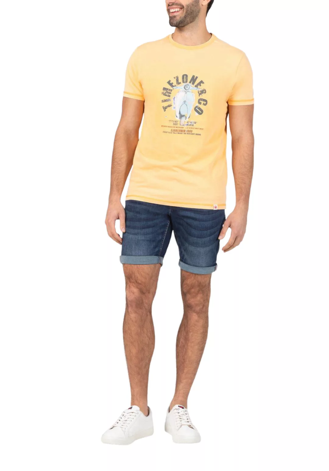 TIMEZONE Herren Jeans Shorts SLIM SCOTTYTZ SHORT - Mid Waist Slim Fit - Bla günstig online kaufen