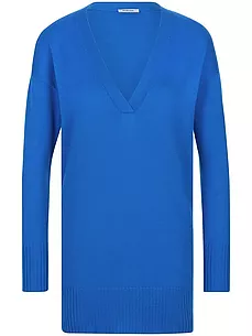 V-Pullover Peter Hahn blau günstig online kaufen