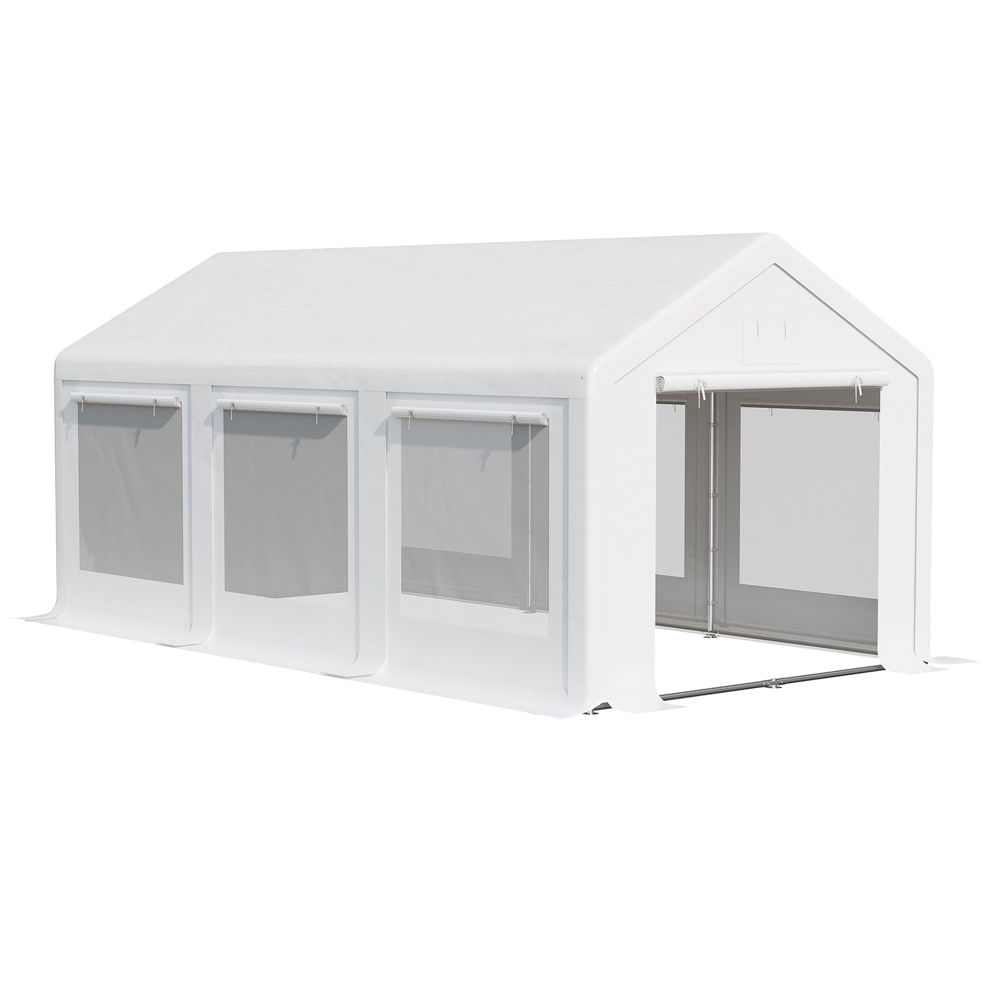 Outsunny Pavillon mit aufrollbaren Seitenwänden, mit günstig online kaufen