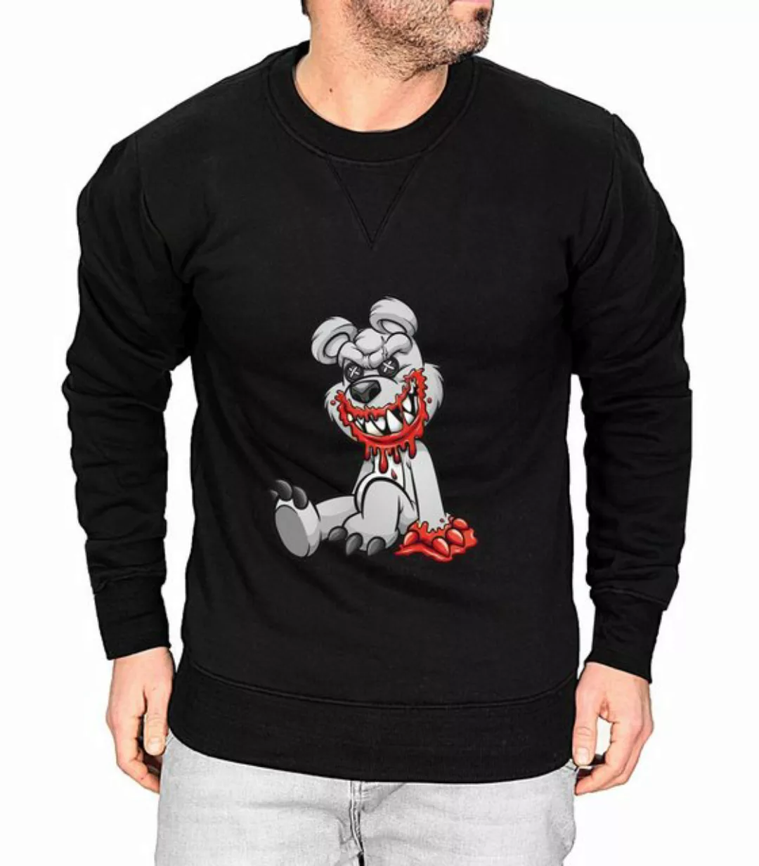 RMK Rundhalspullover Herren Pullover Langarmshirt Sweatshirt Pulli Cartoon günstig online kaufen