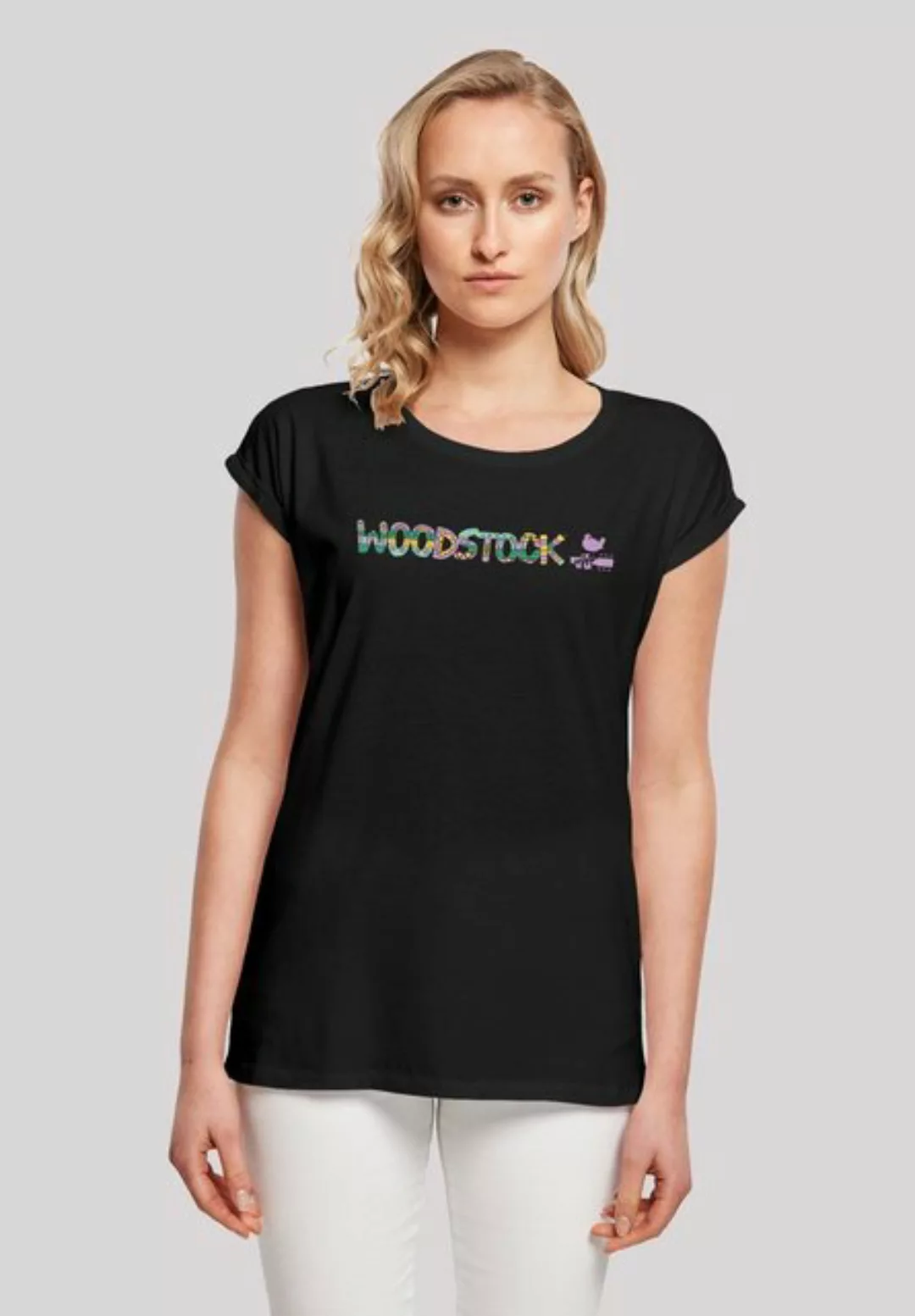 F4NT4STIC T-Shirt Woodstock Aztec Logo Print günstig online kaufen