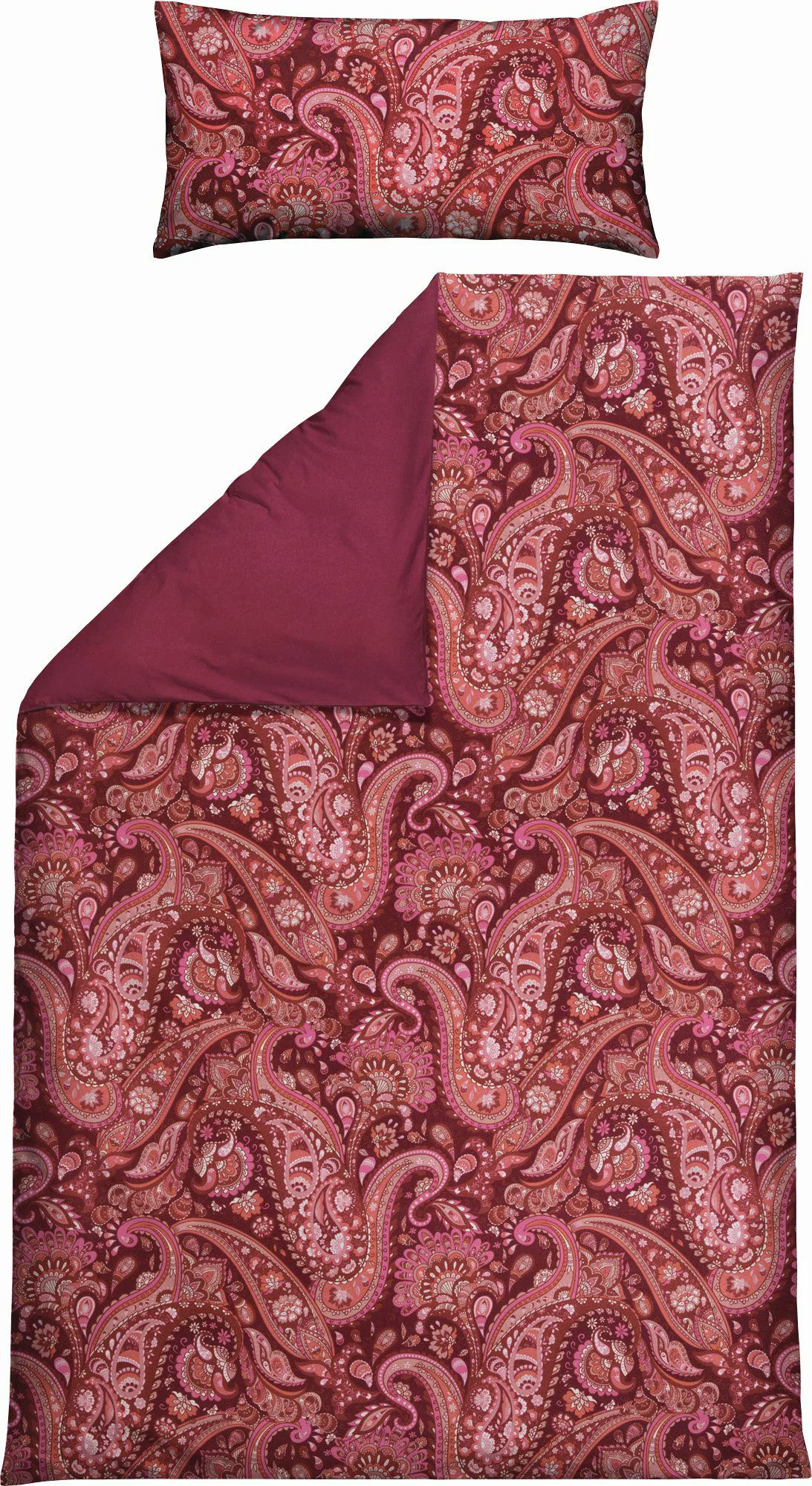 REDBEST Bettwäsche Bettwäsche, Mako-Satin, Satin Paisley günstig online kaufen
